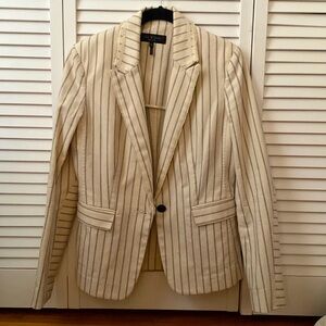Rag and bone stripped fitted blazer